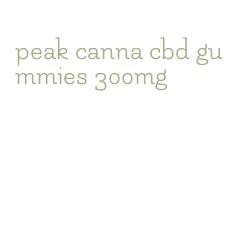 peak canna cbd gummies 300mg