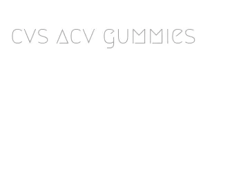 cvs acv gummies