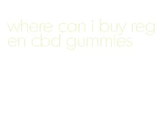 where can i buy regen cbd gummies