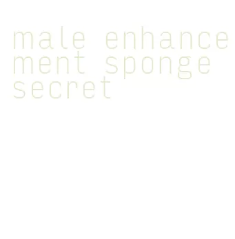 male enhancement sponge secret