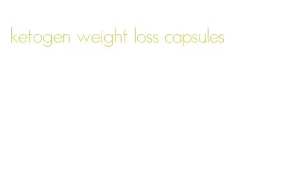 ketogen weight loss capsules