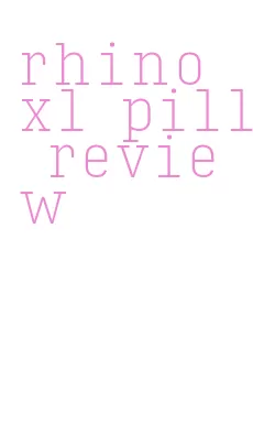 rhino xl pill review