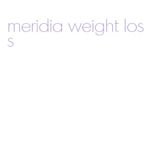 meridia weight loss