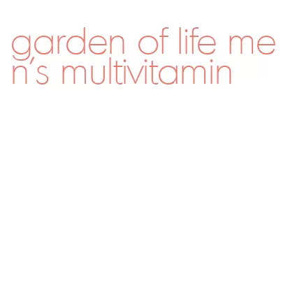 garden of life men's multivitamin