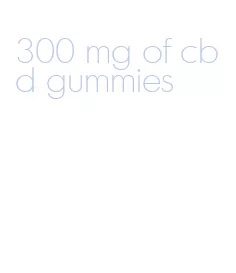 300 mg of cbd gummies