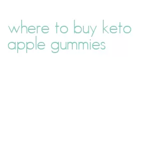 where to buy keto apple gummies