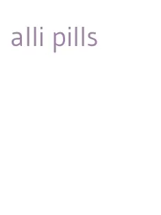 alli pills