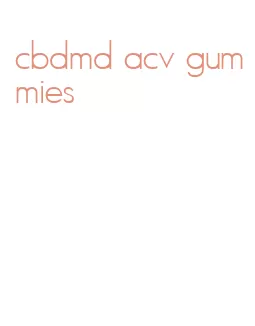 cbdmd acv gummies