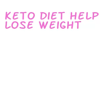 keto diet help lose weight