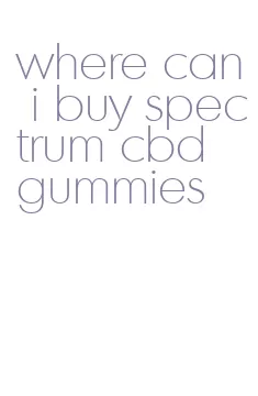 where can i buy spectrum cbd gummies