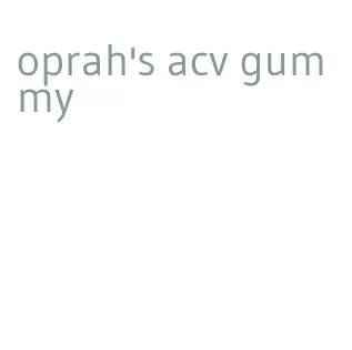 oprah's acv gummy