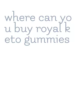 where can you buy royal keto gummies