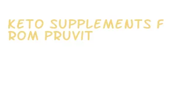 keto supplements from pruvit