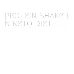 protein shake in keto diet