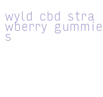 wyld cbd strawberry gummies