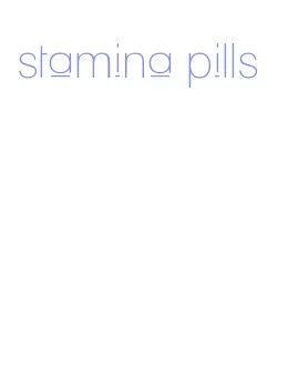 stamina pills