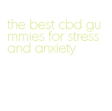 the best cbd gummies for stress and anxiety