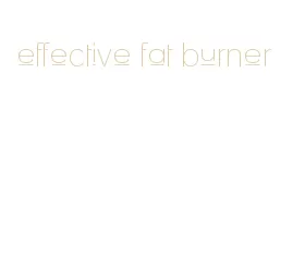 effective fat burner