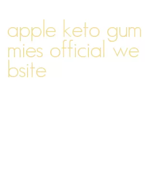 apple keto gummies official website