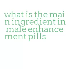 what is the main ingredient in male enhancement pills