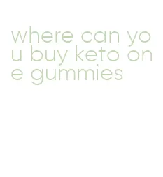 where can you buy keto one gummies