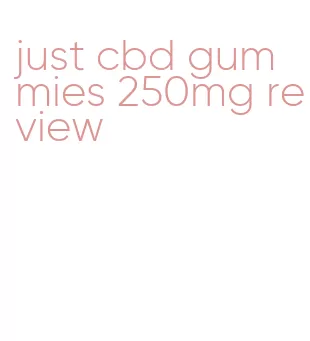 just cbd gummies 250mg review