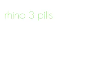 rhino 3 pills