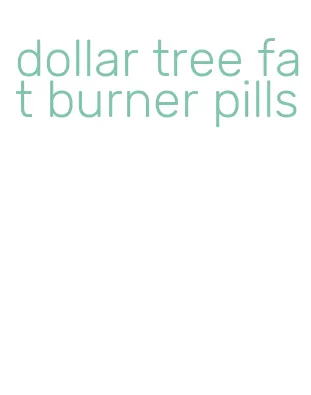 dollar tree fat burner pills