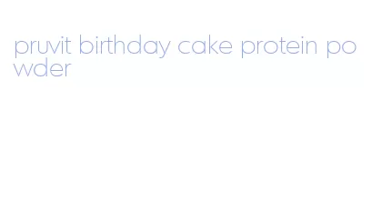 pruvit birthday cake protein powder