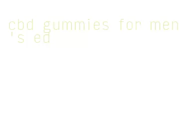 cbd gummies for men's ed