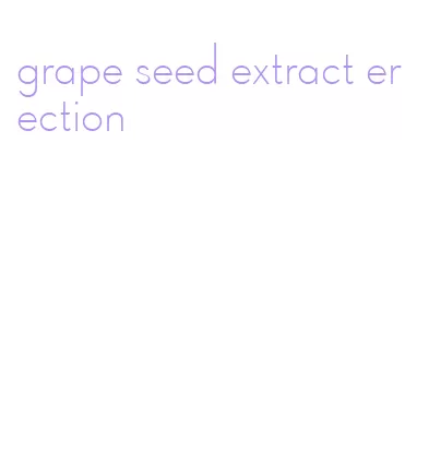 grape seed extract erection