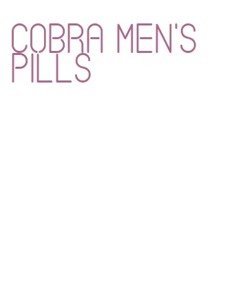 cobra men's pills