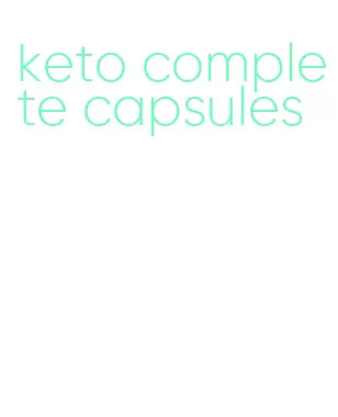 keto complete capsules