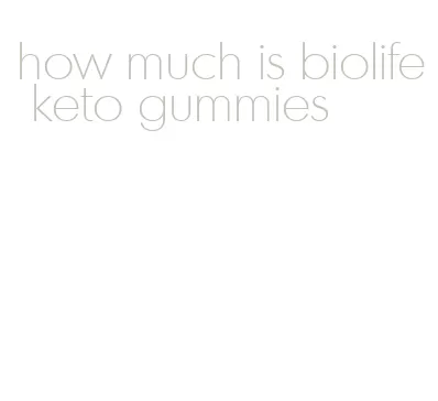 how much is biolife keto gummies