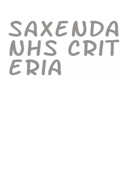 saxenda nhs criteria