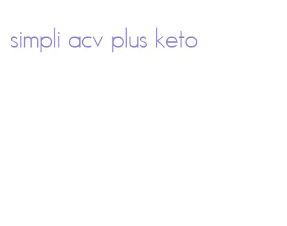 simpli acv plus keto