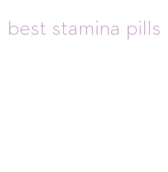 best stamina pills