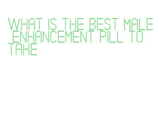 what is the best male enhancement pill to take