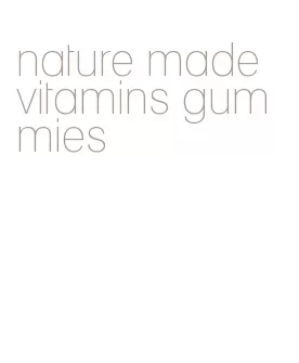 nature made vitamins gummies