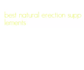 best natural erection supplements