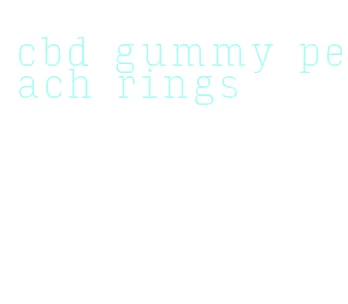 cbd gummy peach rings