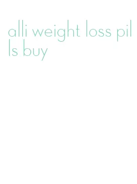 alli weight loss pills buy