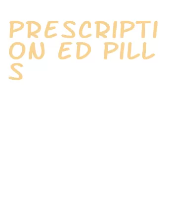 prescription ed pills