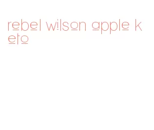 rebel wilson apple keto