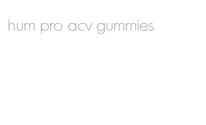 hum pro acv gummies