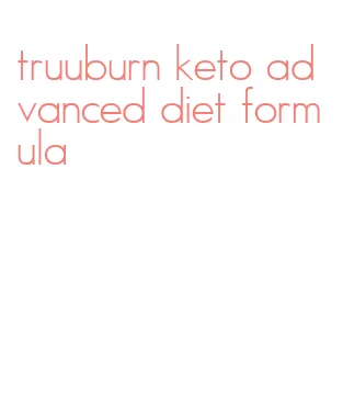 truuburn keto advanced diet formula