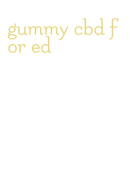 gummy cbd for ed