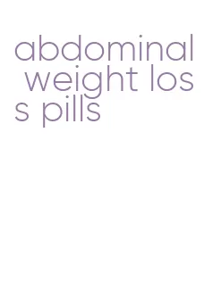 abdominal weight loss pills