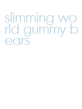 slimming world gummy bears