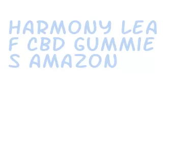 harmony leaf cbd gummies amazon